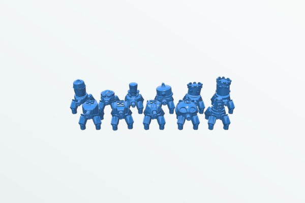 Small robot toy set | 3d print model