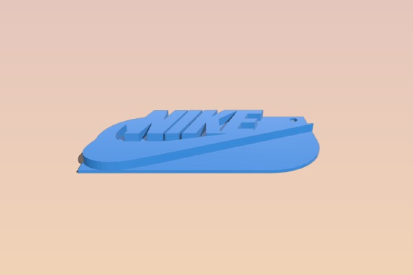 logo nike porte clef | 3d print model