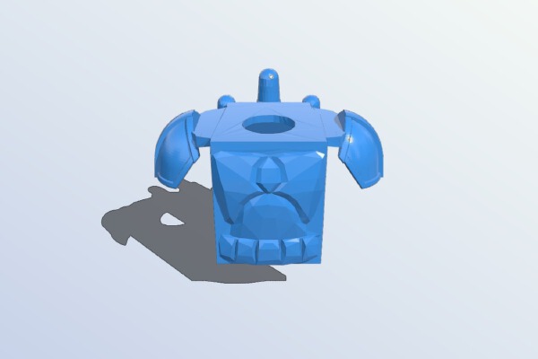 Brick-like Mando armor w_ Jetpack | 3d print model