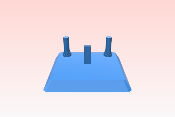 Shuttle pad for Space Shuttle on launch pad | 3d print model