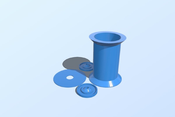  spool base from ABS, carry 500gr 1,75mm | 3d print model