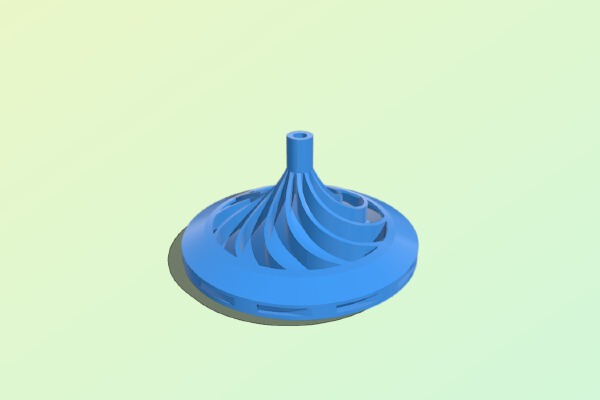 Air Head spinning top | 3d print model