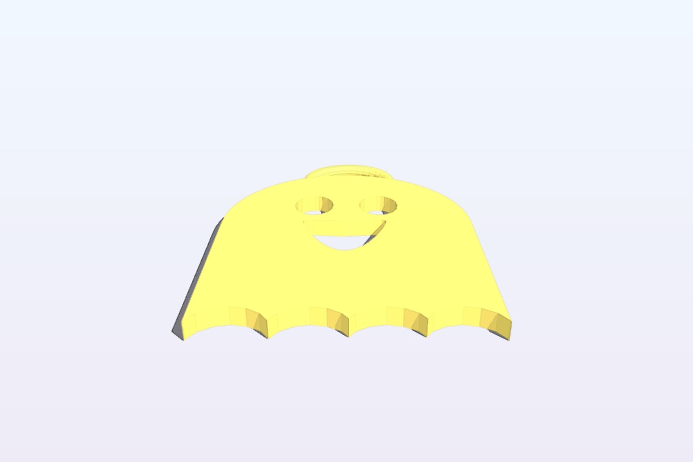 Smiling ghost keyring