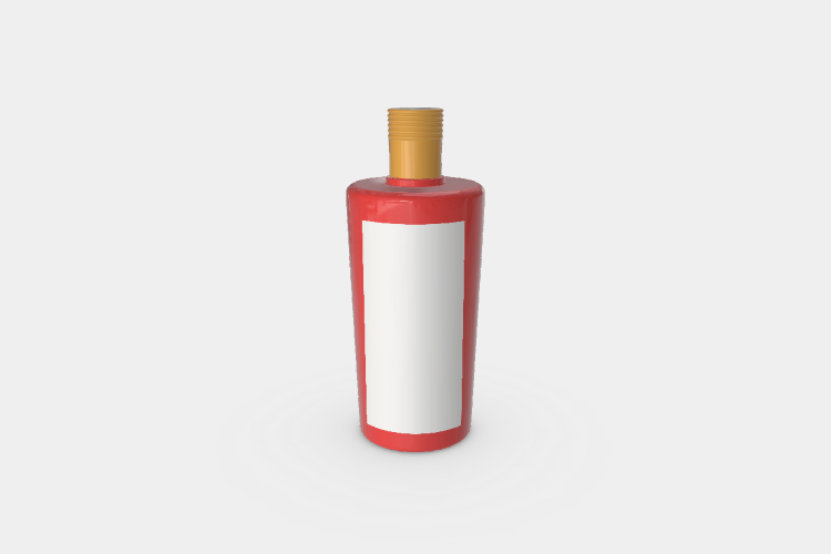 White Wine Bottle Mockup