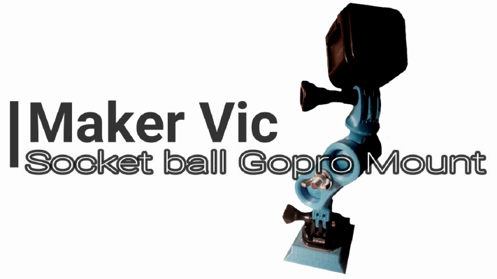 GoPro ball and socket mount | 3d print model