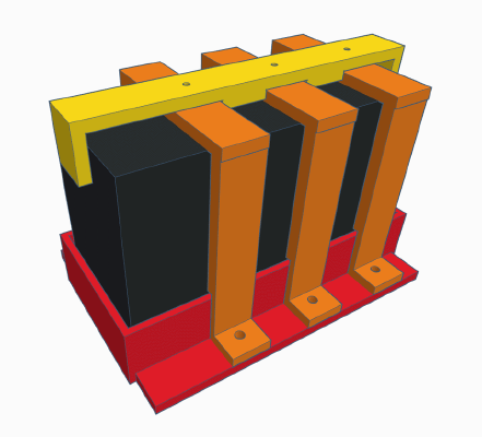 12 Volt SLA Battery Holder UPS Type | 3d print model