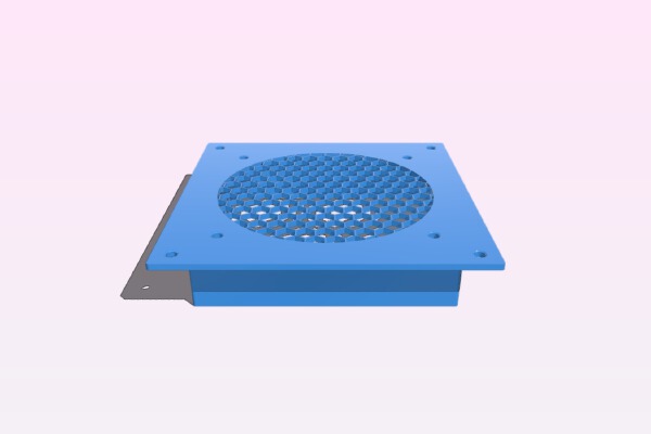 120mm Fan Grille with surround | 3d print model