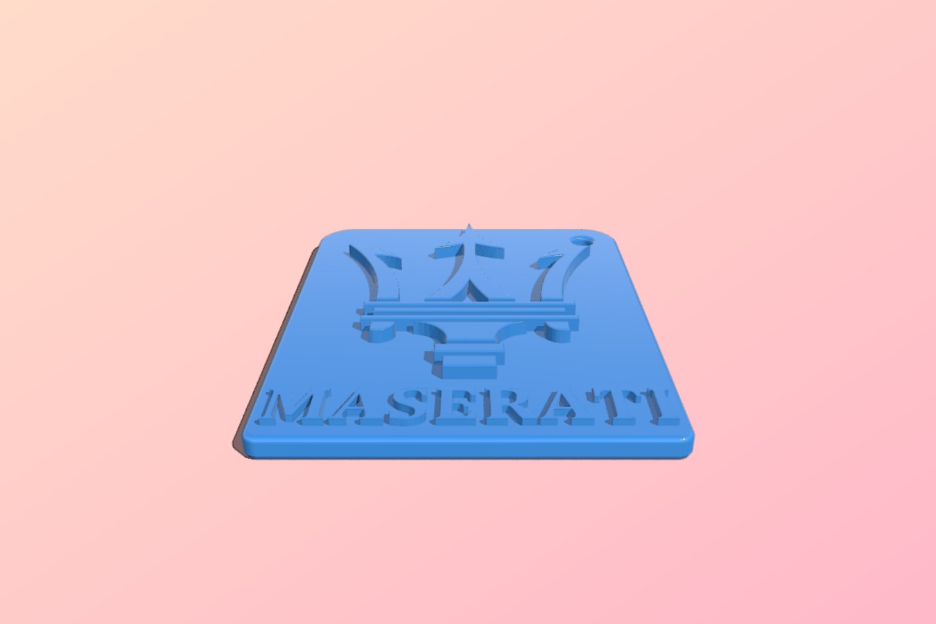 Maserati logo_keyring