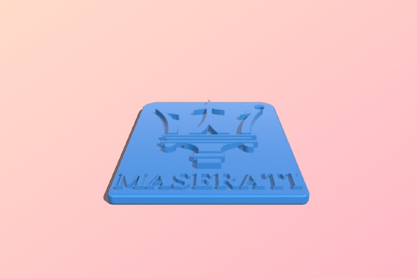 Maserati logo_keyring | 3d print model