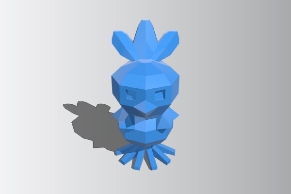 Low Poly Torchic | 3d print model