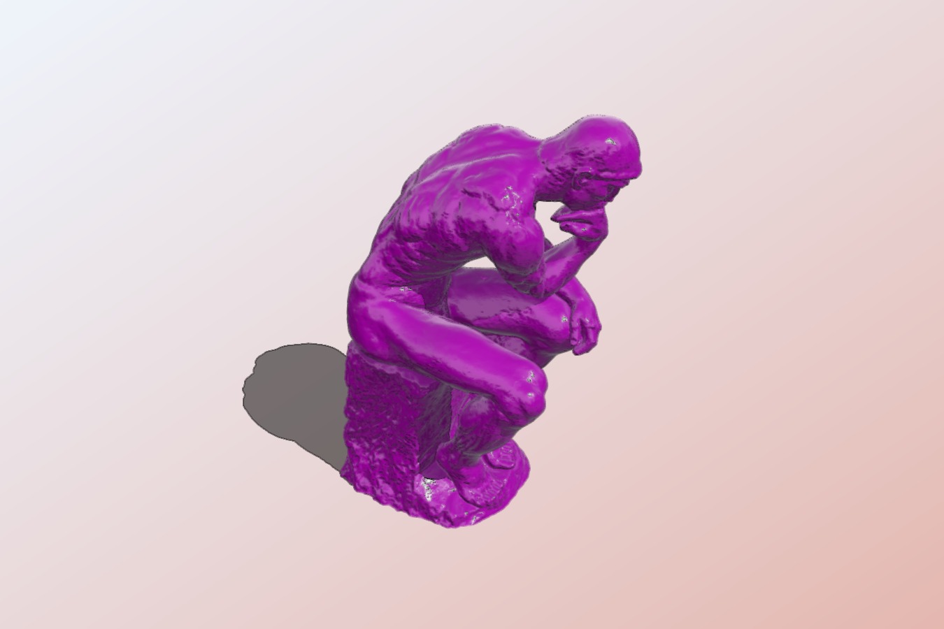 "The Thinker" Scan - Auguste Rodin