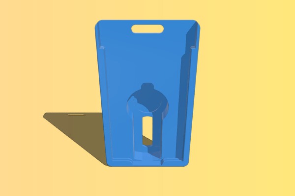 Badge Holder with RSA Token Slot (2 Cards, 1 Token) | 3d print model