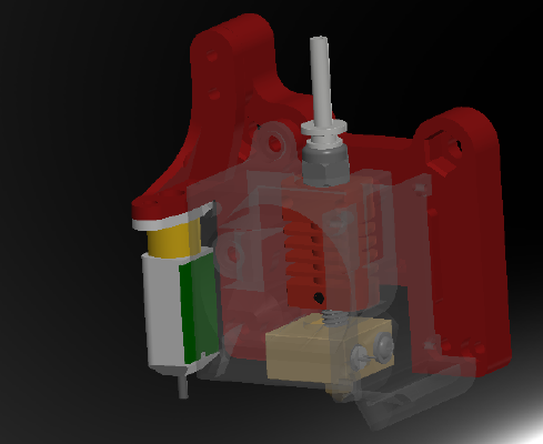 Anet E10 _ E12 Vslot X-Carriage on stock extrusion profile | 3d print model
