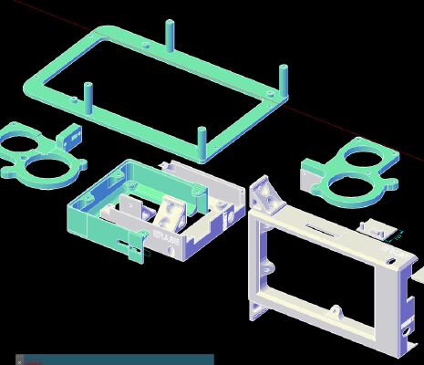 DUET WIFI 7" SCREEN HOLDER - PARTS - CUSTOMIZED. | 3d print model