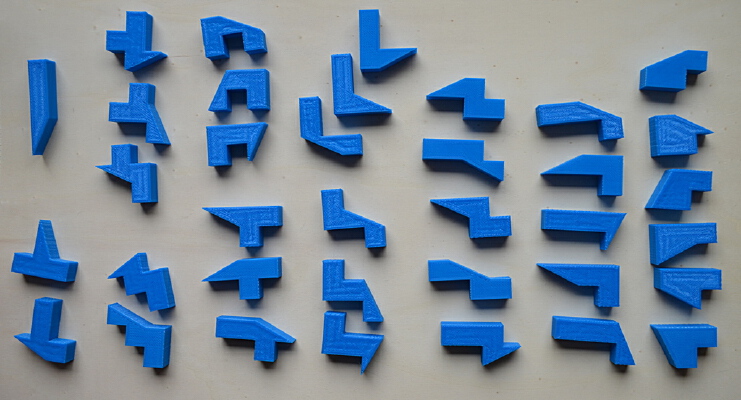 Domsliced Pentominoes | 3d print model