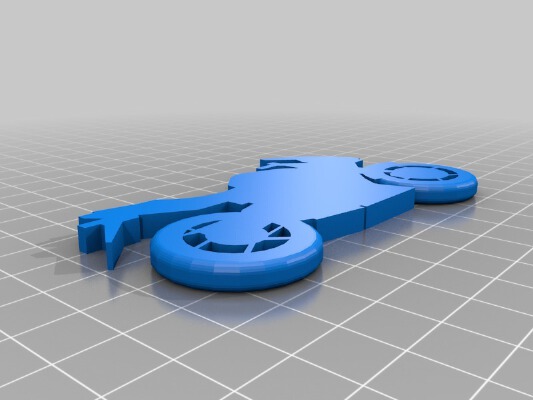 My Customized - Your name - motorbike - keychain | 3d print model