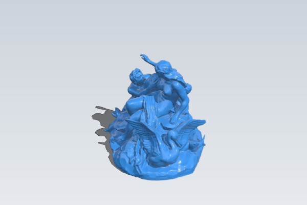 Triton and a Naiad Fountain in Vienna, Austria | 3d print model