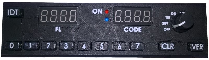 Flight Sim BENDIX king KT76C transponder | 3d print model