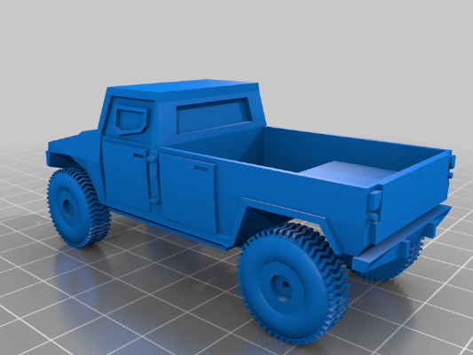 Vehicle Vamtac  Humvee all terrain pic up | 3d print model