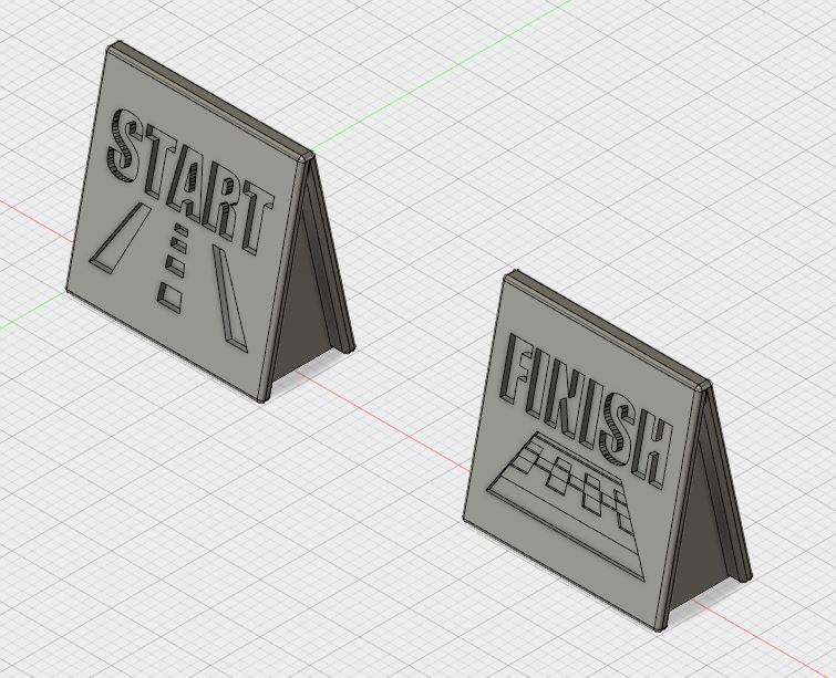 Rallyman Start and Finish Markers