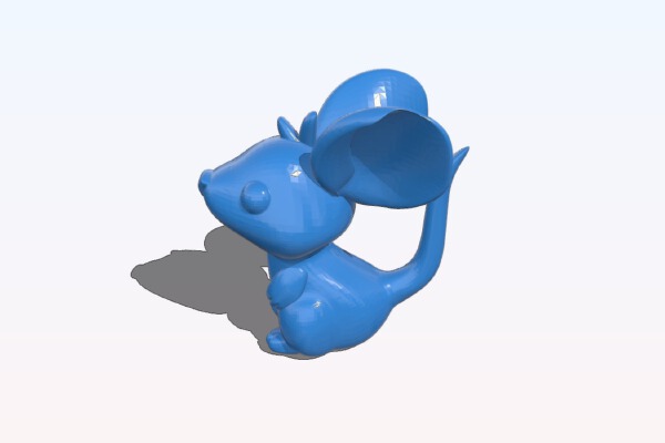 Cute Mouse (Fixed ears) | 3d print model