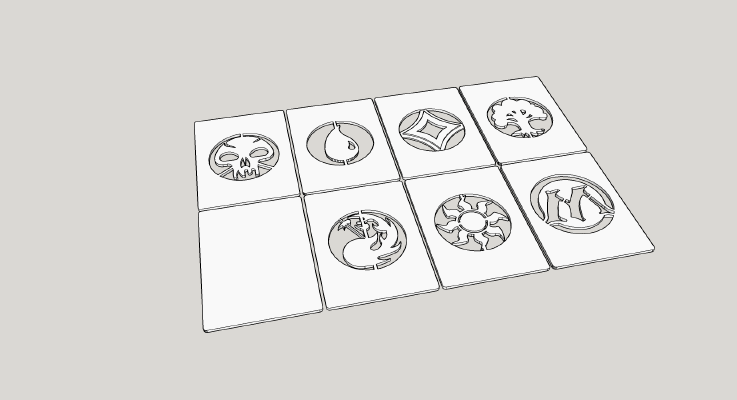 MTG Deckbox separators | 3d print model
