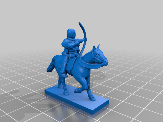 Middle Ages - Generic Light Cavalry Militia | 3d print model