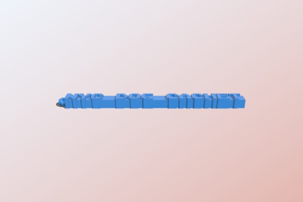 NYC Dog Cachet Word Pen | 3d print model