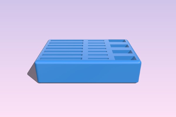 Multi-Format Desk SdCard Holder | 3d print model