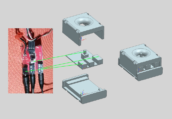 Quanum v2 FPV goggle second camera mount | 3d print model
