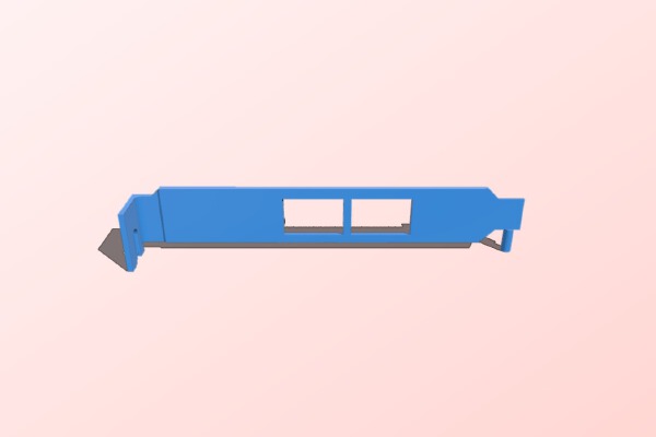 Dual Ethernet Port Bracket | 3d print model