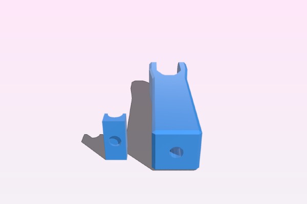 Adjustable Y idler for 2 624Z bearings. | 3d print model
