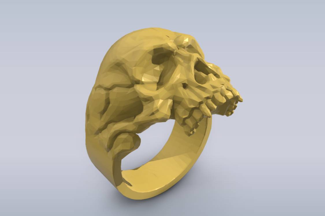 Skull ring | 3d print model