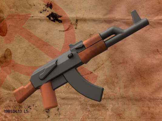 AK-47 for Lego minifigures | 3d print model