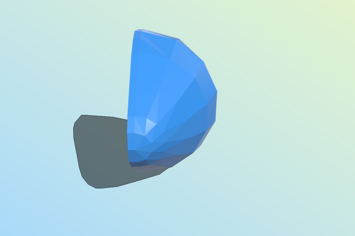 Wallplanter low poly