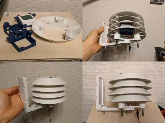 Stevenson Screen for SwitchBot Smart Hygrometer Thermometer | 3d print model
