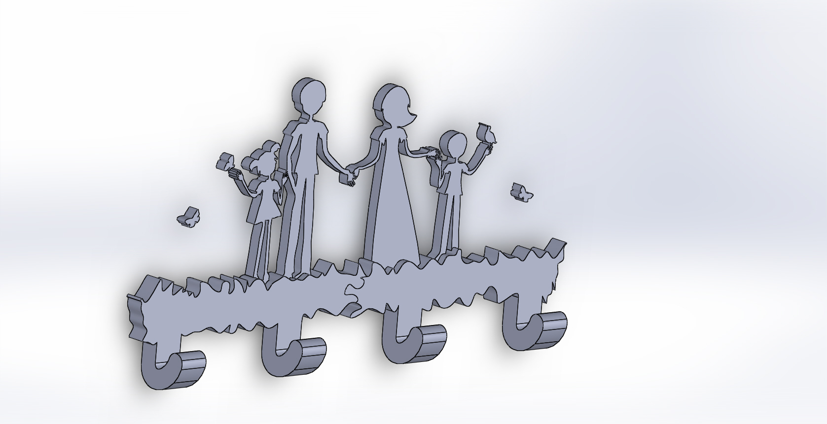 Family Towel holder