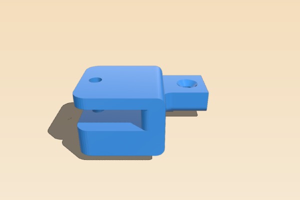 Support pied profondeur Ender 3 + calibration step_mm | 3d print model