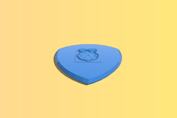Pick Dunlop Jazz III | 3d print model