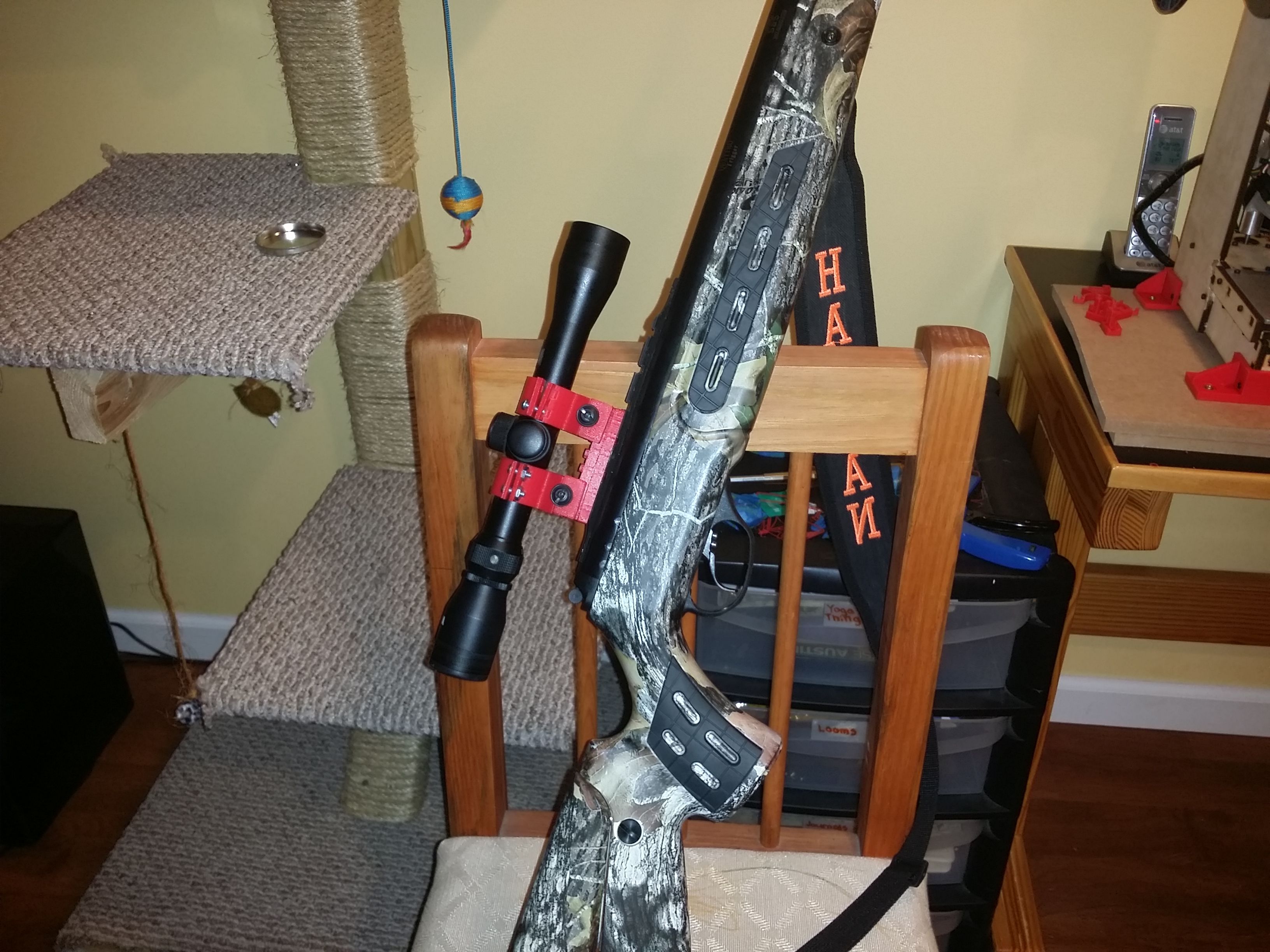 Scope Rings, 1 Inch with Picatinny Rail Mount