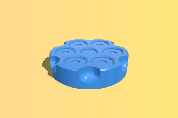 Revolver Knob for Prusa i3 | 3d print model