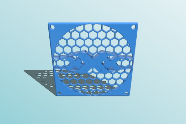 XXX - 80x80 - FAN Cooler - Grill - Shield - Grid | 3d print model