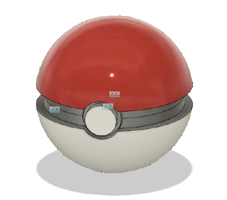 Pokeball DS Cartridge Holder | 3d print model