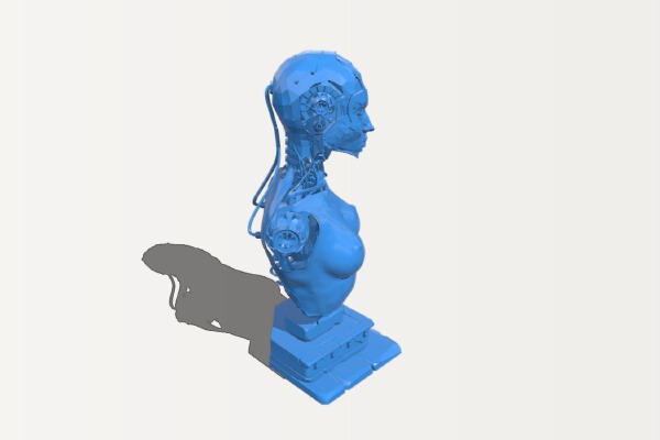 Bust of android girl | 3d print model