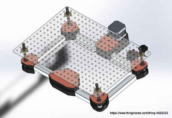 K40 - Motorized laser bed | 3d print model