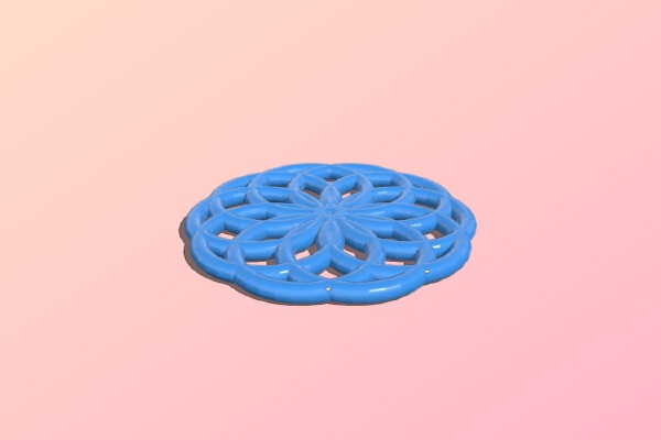 Geometric Flower | 3d print model