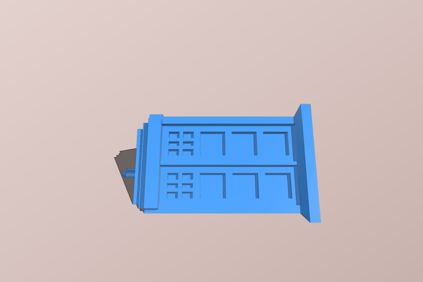 Half of Tardis (No support or bridging needed)