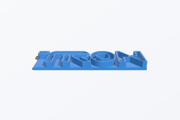 Tron logo | 3d print model