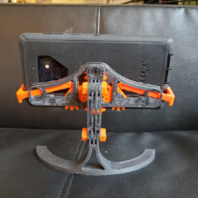 Mechanical Quick Grab_Release Phone Stand for Samsung Galaxy Note 9 with Otterbox case | 3d print model
