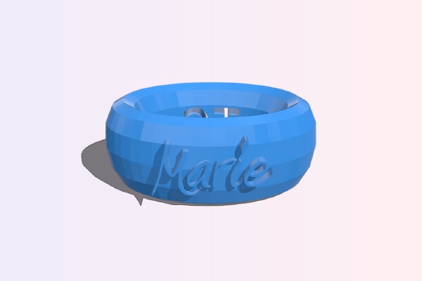 Napkin Ring Marie | 3d print model